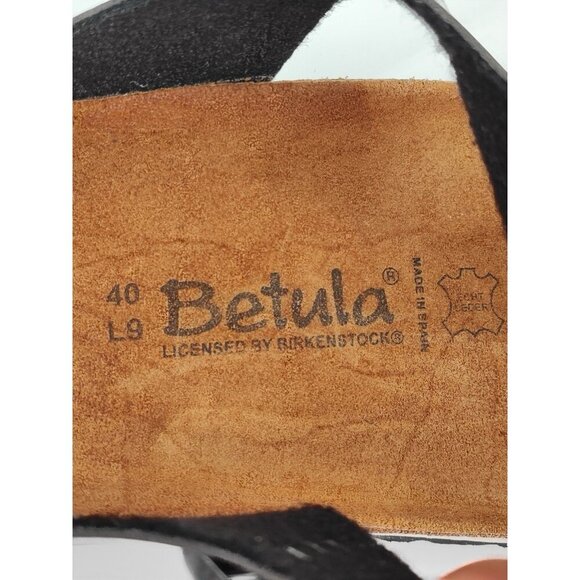 Betula By Birkenstock Women's Black Strap Thong Sandals Size 9 US - Picture 7 of 8